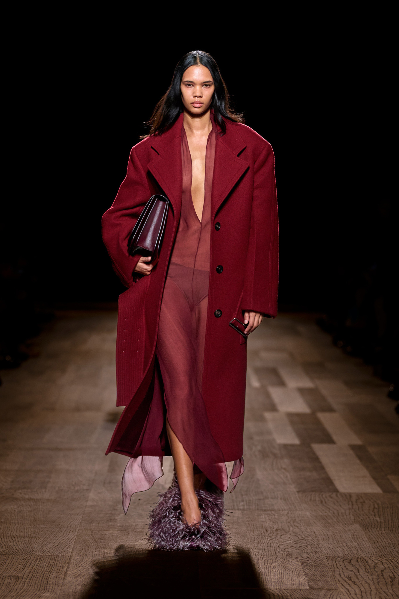Red Wool coat FERRAGAMO - Vitkac AS